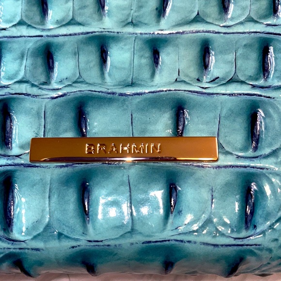 Brahmin LORELEI Melbourne Bottle Blue + Credit Card Wallet! NEW! Closet Purge.. - Picture 5 of 5